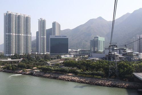 Apartment blocks tower over Tung Chung New Town