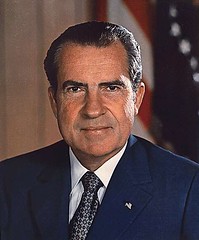 former President Richard M Nixon (from US National Archives via Wikimedia Commons)