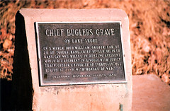 OK Historical Marker - Chief Bugler's Grave - detail