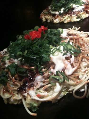 Okonomiyaki with Noodles