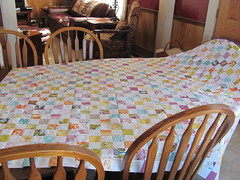 Postage Stamp Completed Quilt Top