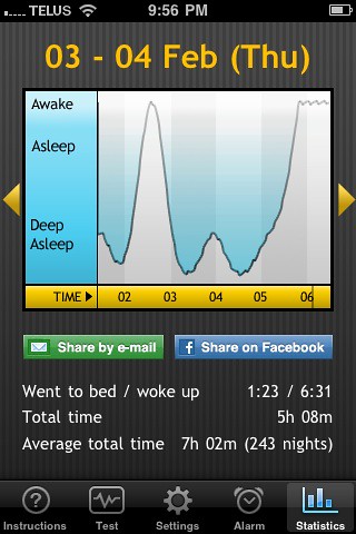 Sleep Cycle App - screenshot