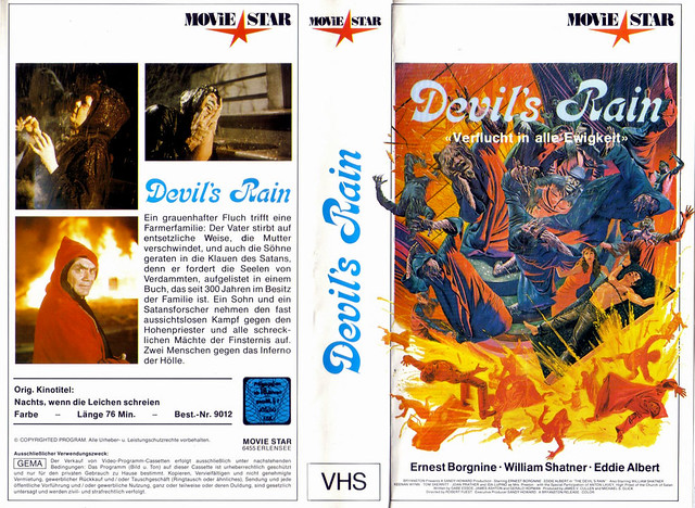 Devil's Rain (VHS Box Art)
