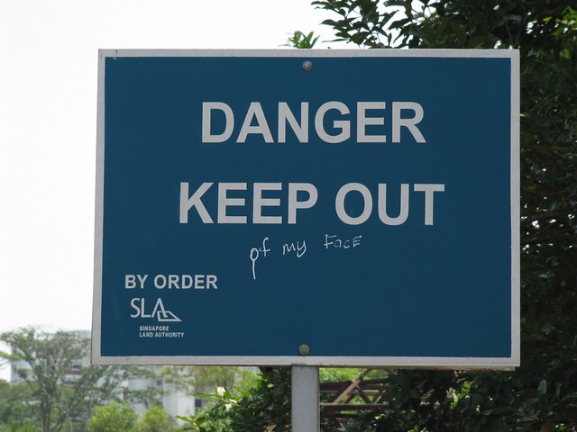 38 danger keep out of my face