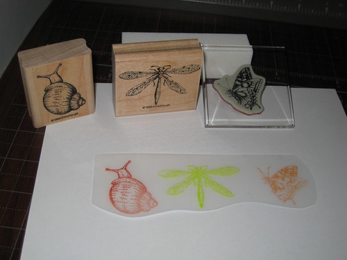 Day 57:  Rubber Stamped Shrink Plastic Charms (supplies)