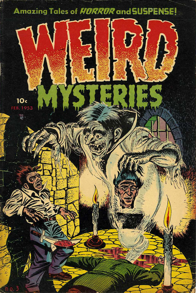 Weird Mysteries #3 Bernard Bailey Cover (Gillmor, 1953) 