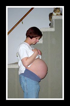 very pregnant