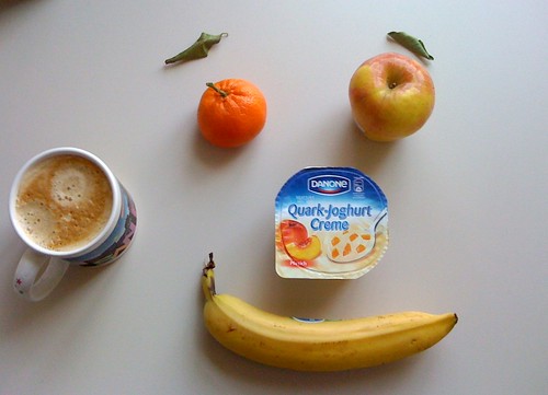 Danone Quark-Joghurt-Creme, Apfel Ambrosia, Clementine & Banane