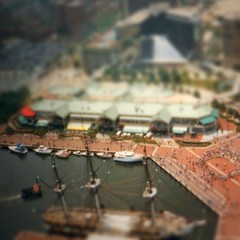 Baltimore Inner Harbor, experimenting with #tiltshift by ObieVIP