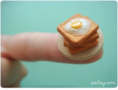 Miniature Toast & Egg - 1.1cm 