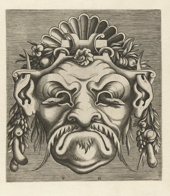 organic abstract mask illustration 1555 f