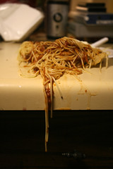 The pathos of upended spaghetti