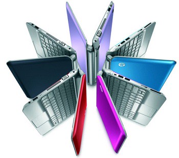 The many colors of the HP Mini 210