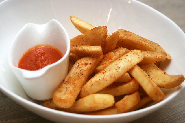 The thick cut fries are good enough on their own, without the dip