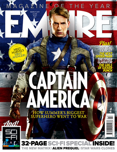 Chris Evans as Captain America from Empire Magazine