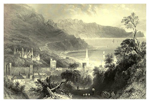 003-Castillo de Glenarm--The scenery and antiquities of Ireland -Vol I-1842-W. H. Bartlett