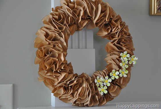 Kraft Paper Spring Wreath