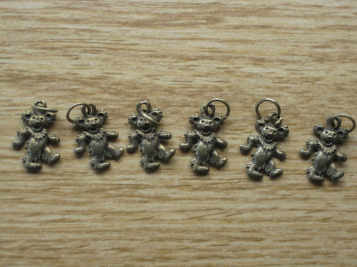 Dancing bear stitch markers