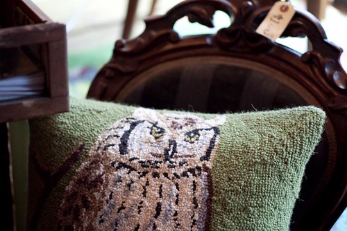 hook owl pillow