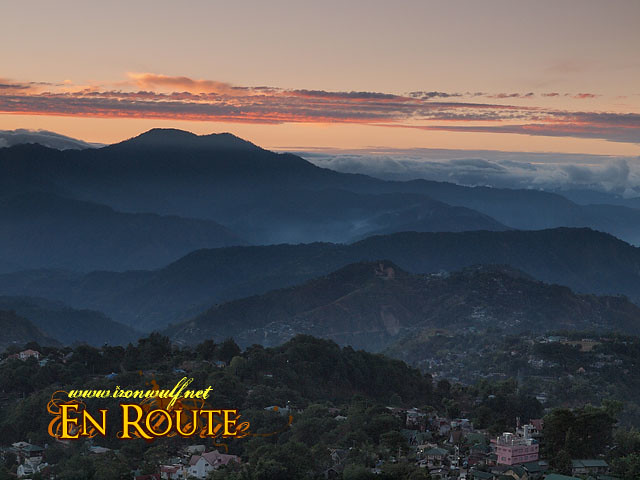 Benguet mountains at dawn