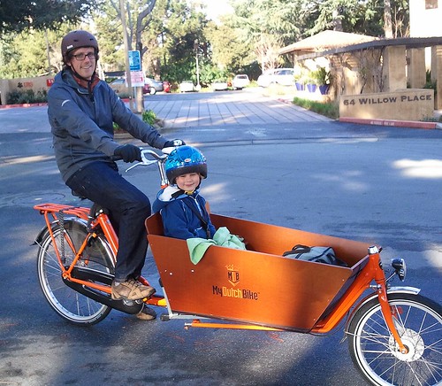 Andrew and his bakfiets