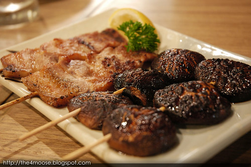 Shin Kushiya - Pork Belly & Shitake Mushrooms