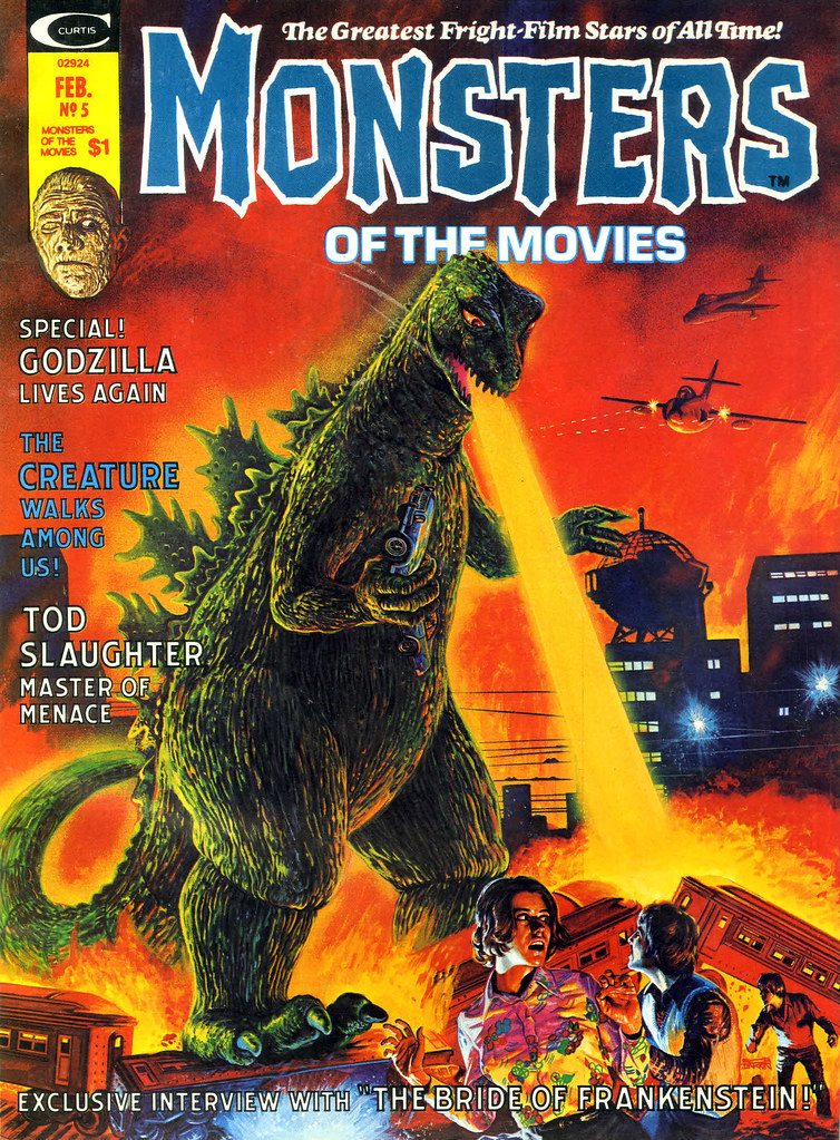 Monsters Of The Movies, Issue 5 (1975) Cover Art by Bob Larkin