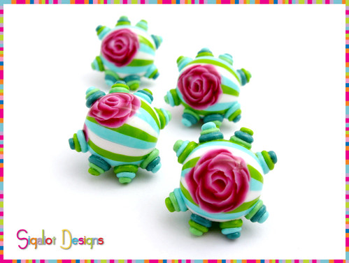 "April Rose"- round beads