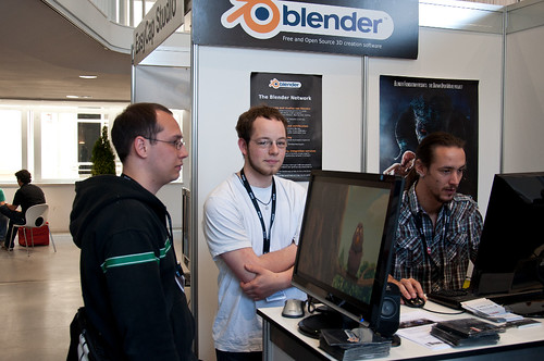 Blender booth crew at FMX 2011