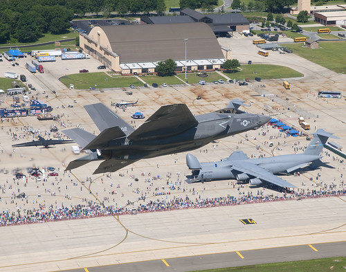 F-35C Fly Over at the Andrews AFB Joint Service Open House