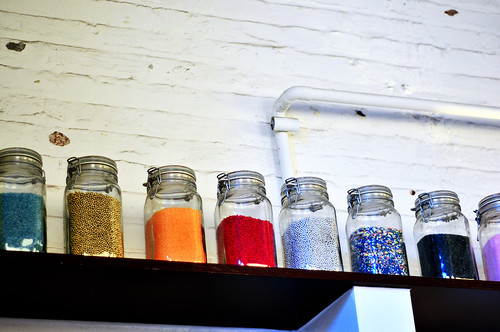 jars of colorful sprinkles!