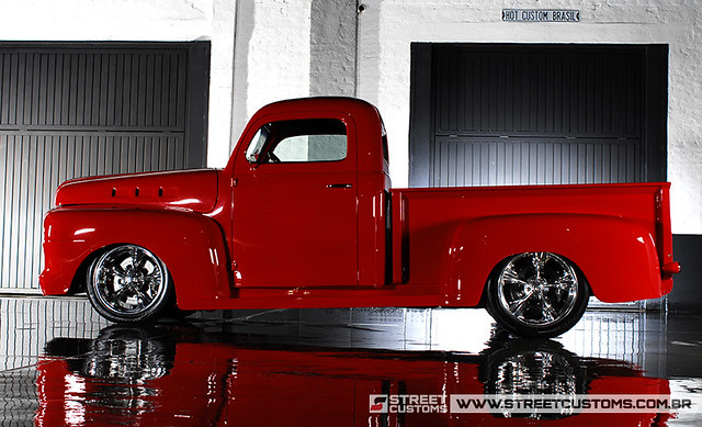 ford f1 1951 fastred streetcustoms hcbv8