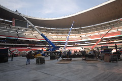 Tercer día de montaje - Estadio Azteca 18