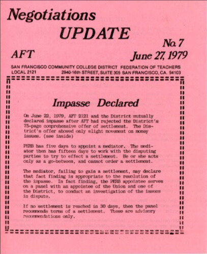 June 27, 1979 flyer