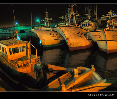 白沙灣漁港夜景