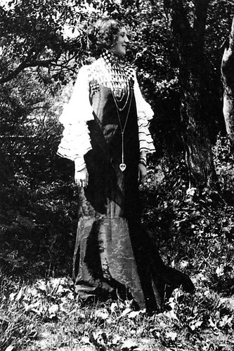 Emilie Floge in "Concert Dress" designed by Gustav Klimt, 1906.