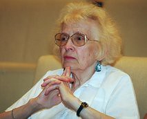 In this June 23, 1999 file photo Olga Ulyanova, niece of Soviet founder Vladimir Lenin, attends a press conference in Moscow, Russia. Ulyanova, the niece and last direct kin of Soviet founder Vladimir Lenin has died in Moscow. by Pan-African News Wire File Photos