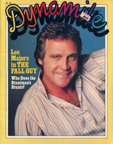 Dynamite magazine with Lee Majors in the Fall Guy