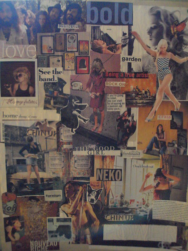Vision Board from Old Clap