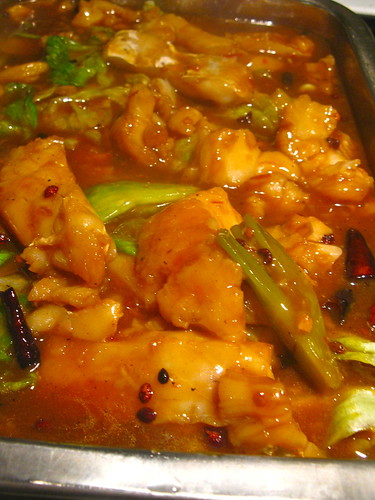 Boiled Fish Slices in Fiery Chiles and Sichuan Pepper Sauce 水煮魚