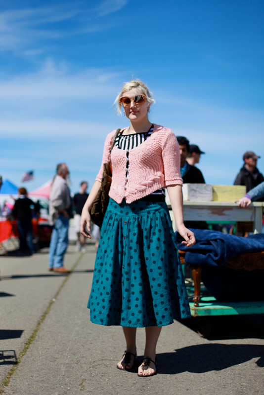 pinksweater - street fashion style alameda flea market
