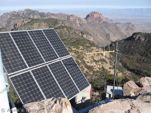 Solar Panel on Emory Peak, Big Bend National Park, Texas