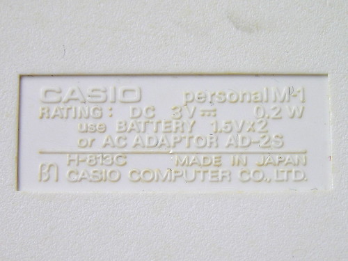 Casio personal M-1