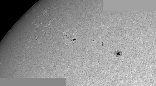 Sunspots - 1203, 020511, 1144UT by Mick Hyde