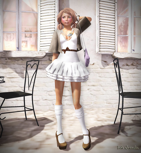 Project Themeory - Grixdale -  Wolf and I - High Waist Skirt - Muted & [croire] kawaii makeup (full face)