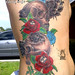 Custom Skulls & Roses Tattoo