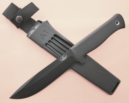 Fallkniven A1 Swedish Survival Knife 6.3" Black VG10 Blade, Zytel Sheath