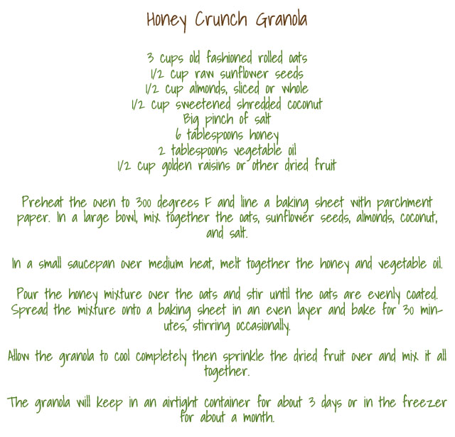 Granola Recipe