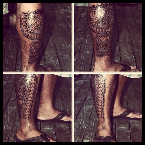 Leg sleeve tattoo samoa sleeve tattoo Image by fotu