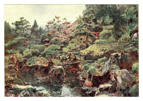 009-Jardin de agua y rocas en Hakone-Japanese gardens 1912-Walter Tyndale